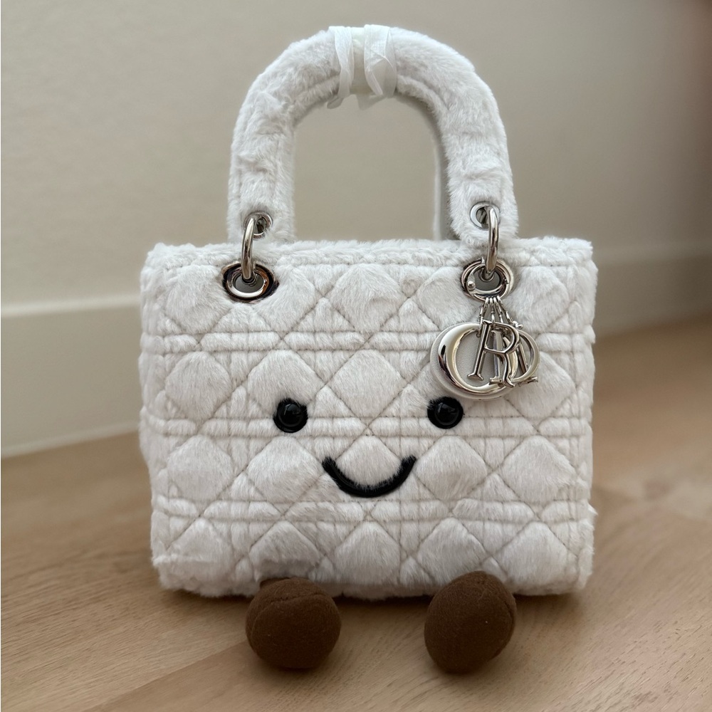 Designer jellycat inspired fur bag